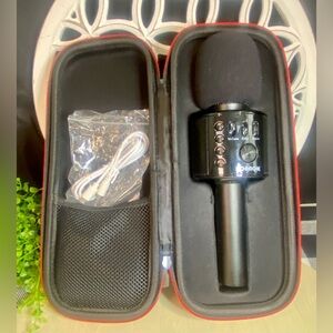 Bonrok Black Wireless Microphone With Case